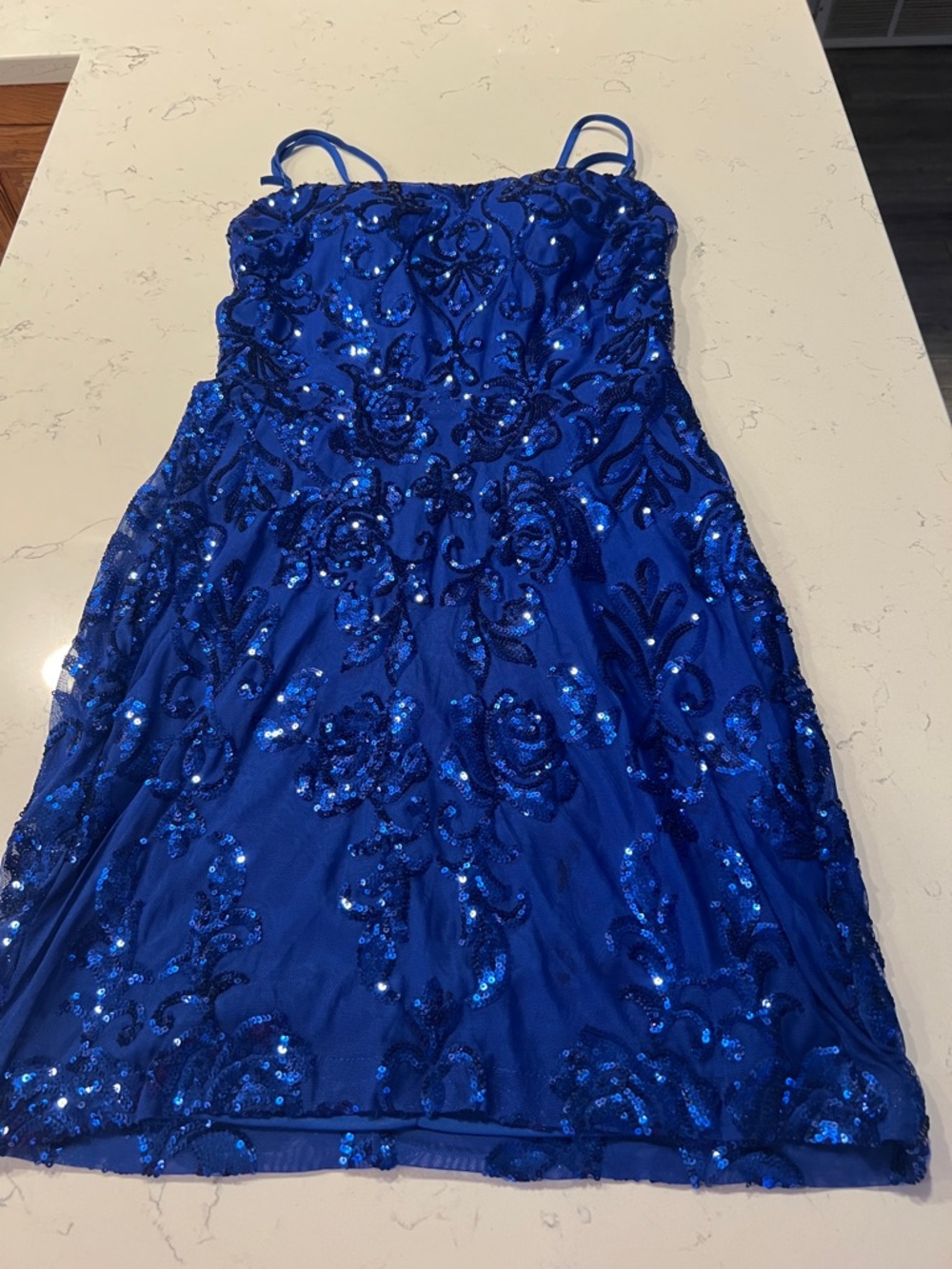 Women’s Blue Sequin Party Dress
